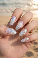 Summer Ocean Series Nail Accessories Aurora Shell Conch White Imitation Pearl Nail Accessories DIY Nail Supplies