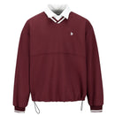 POLO Collar Splice Sweatshirt Men Women Loose Embroidered Fashion Casual Pullover Hoodies Sweatshirts