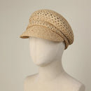 Women's Open-Weave Newsboy Cap Lightweight Summer Hat Casual Vacation Cap