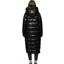 Down Jacket Women Autumn Winter Nice Warm Hooded Solid Black Glossy Thicken White Duck Down Coat