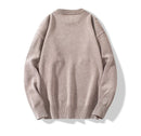 Men Knitted Vintage Sweaters Casual Loose Solid Thick Warm Jumper Male Turtleneck Winter Pullover Sweater