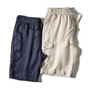 Linen Casual Men's Shorts Summer Loose Outside To Wear Five Quarter Pants Thin Linen