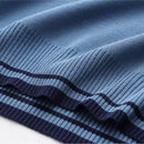 Women T-Shirt Summer Short Sleeve Striped Ice Knitted Tops Loose Tees Oversized Curve Clothes