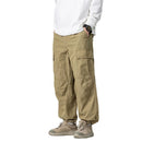 Spliced Cargo Pants Men Safari Wide Leg Jogger Pants Functional Trousers Men