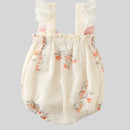 Summer Sweet Style Baby Bodysuit Lace Ruffle Bow Girls Jumpsuit Breathable Soft Toddler Romper