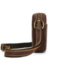 Genuine Leather Men Shoulder Bag Vintage Messenger Bag Mini Crossbody Bag
