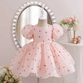 Summer Girls Dress Kids Dresses for Girls Clothes Children Clothes Toddler Teens Princess Dress Pink Strawberry