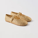 Spring Summer Weave Knit Crochet Flats Mary Jane Flat Heel Boat Shoes Oxfords Loafers Casual Beach Shoes