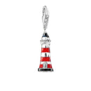 925 Sterling Silver Enamel Lighthouse Charms European Bead Gift DIY Accessories Jewelry