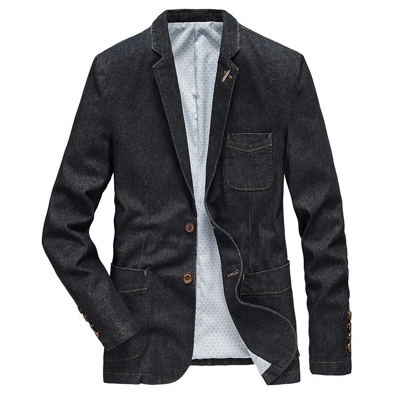 Spring and Autumn Men's Large Size Casual Suit Lapel Slim Jacket Business