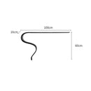 Measurement chart of a metal bracket with dimensions labeled, Obroi