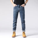 Straight Jeans Tall Guys Students Casual Loose Stretched Denim Trousers