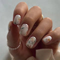 Flowers Nail Art Spring Summer False Nails Detachable Finished Fake Nails Press on Nails