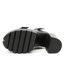 Heeled Sandals for Women Dress Pumps Double Buckle Strap Design High Heels Sandals