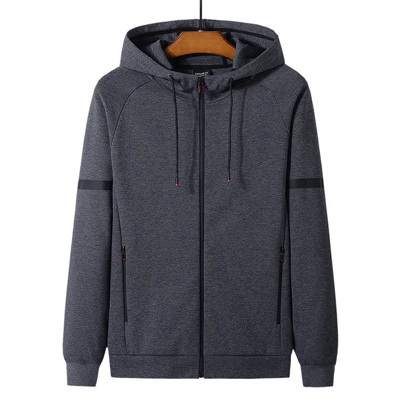 Spring autumn Jacket Hoodie Men Thick Casual