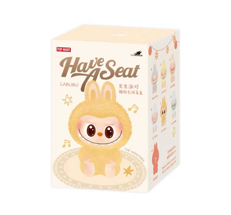Popmart Labubu The Monsters Sit And Party Vinyl Blind Box Heart-Beating Macaron Pendant Decoration