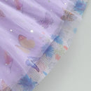 Kids Clothing Toddler Girl Summer Dress Casual Fly Sleeve Butterfly Mesh Tulle Dress Children A-Line Dress with Belt