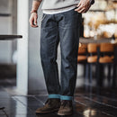 Retro 13oz Selvage Raw Denim Jeans Straight Fit Jeans Classic for Men