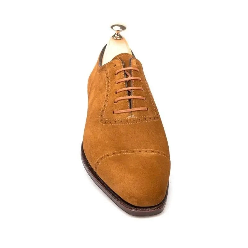 Oxford Brogue Men Shoes Dress Formal Wedding Man Shoe Business Handmade Suede Leather Designer Men Shoes Original