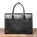 Men's Genuine Leather Business Bag Wearing Trolley Case Business Briefcase Large Capacity Laptop Case