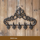 Retro Cast Iron Hooks Outdoor Creative Decoration Clothes Hooks for Courtyard Gardens Wall Clothes Key Hooks