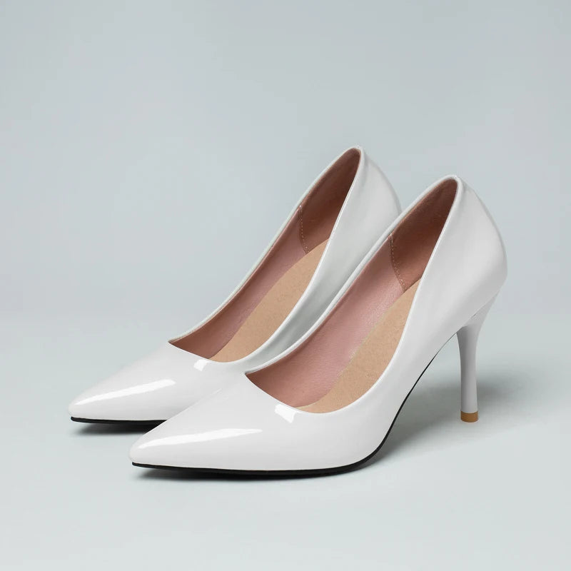 Women's High Heels Pumps Elegant Pointed Toe Heeled Wedding Office Party Shoes Dress Pumps Lady