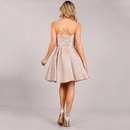 Classic Evening Cocktail Dresses Sleeveless Elegant Short Spaghetti Strap Party Prom Gown