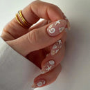 Ripple Nail Art Pearl Sparkling False Nails Detachable Finished Fake Nails Press on Nails