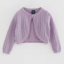 Spring and Autumn Girls Hollow Shawl Coat Simple and Versatile Knitted Shirt