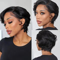 Short Lace Front Pixie Cut Wig Human Hair Wigs Natural Color Pixie Cut Wig Pre Plucked BOB Wig Human Hair