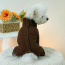 Puppy Jumpsuit Autumn Winter Clothes Pet Cute Jacket Small Dog Warm Sweater Cat Poodle