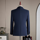 wool suit set for men casual three-piece suit dress