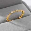 Thin Rings For Women Gold Color Stainless Steel Ring Female Engagement Wedding Finger Jewelry