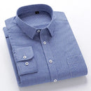 Plaid Shirts for Men Spring Long Shirts Men Autumn Turn-down Collar