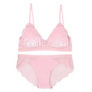 Winter Velvet Wire Free Push up Bra Set Beautiful Lace Bra Panty Set