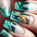 French Nails Press on Nails Acrylic Press on Nails Handmade Thick Press on Nails 24Pc