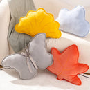 Home Decor Cushion Simple Style Maple Leaf Ginkgo Butterfly Cloud Shape Throw Pillow Office Sofa Decoration  Soft