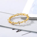 Thin Rings For Women Gold Color Stainless Steel Ring Female Engagement Wedding Finger Jewelry