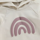 Autumn Infant Baby Boys Girls Sweatshirts Bodysuit Rainbow Hooded Long Sleeve Hoodies Jumpsuits Fall Clothes