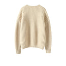 Thickened Cashmere Sweater Women Round Neck Loose Pure Cashmere Sweater Winter