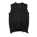 Men's Knitted Vest Summer Mesh Vest Casual Sleeveless Breathable Woolen Knit Ves Soft Top Men