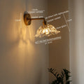 Wall Lamp Sconce Glass Balcony Bedroom Bathroom Mirror Light Fixtures Copper Nordic Lampe De Chevet