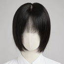 180% Density Bob Wig Human Hair Silk Base Hand Hooked Full Wig Natural Looking Short Bob Wig Real Remy Hair Wig