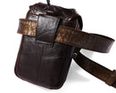 Men Genuine Leather Fanny Waist Pack Small Purse Cigarette Hip Belt Multi-purpose Fashion Real Cowhide Shoulder Cross Body Bag