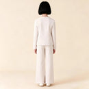 Girls' Spring and Autumn Wide-Leg Pants Two-Piece Set