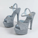 High Heels Platform Sandals Buckle Strap Women Banquet Party Shoes Summer