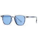 Square Men Sunglasses Red Blue Shades UV400 Women Punk Rivets Sun Glasses