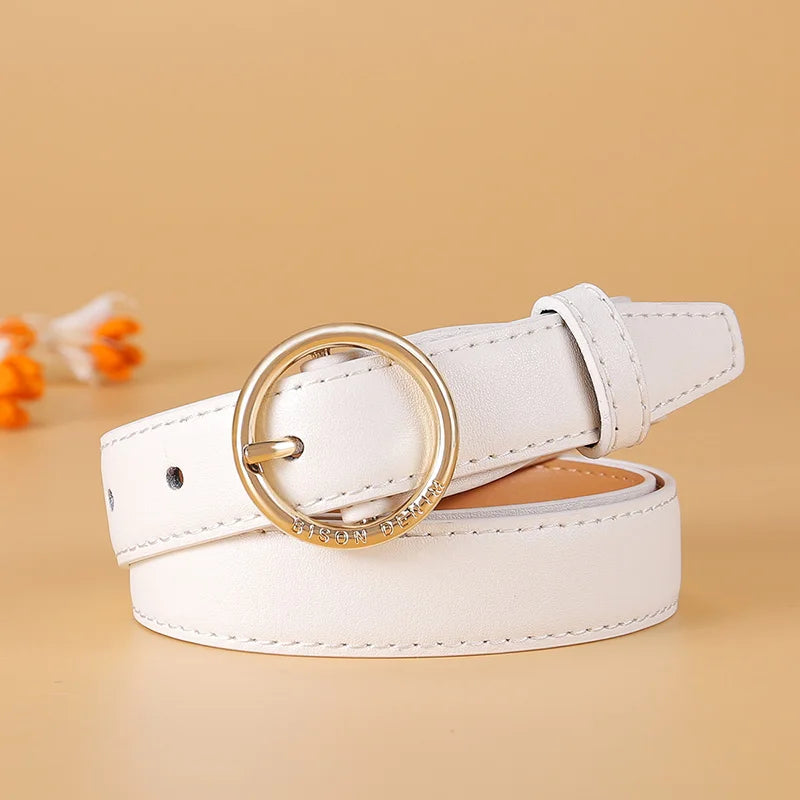 Women Belt Leather Classic Pin Buckle Straps Luxury Female Waistband For Jeans