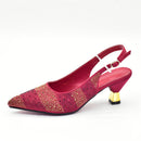 Matching Shoes and Bag for Women for Weddings Woman Heeled Shoes for Women Rhinestone Pumps