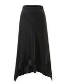 Skirt Women Spring Autumn Fashion Casual Slim Midi Large Swing Long Skirt Female